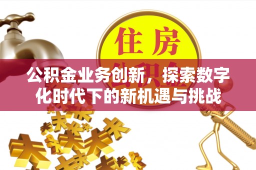 小榄公积金业务创新，探索数字化时代下的新机遇与挑战