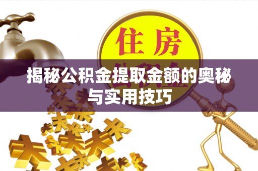 小榄揭秘公积金提取金额的奥秘与实用技巧