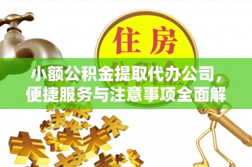 小榄小额公积金提取代办公司，便捷服务与注意事项全面解析