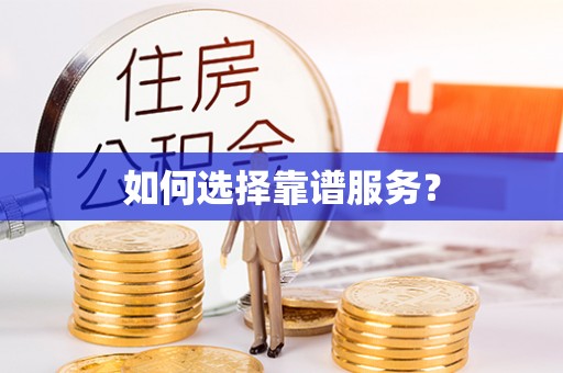 小榄如何选择靠谱服务？