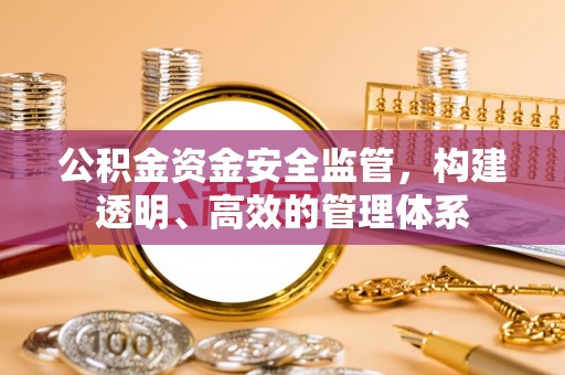小榄公积金资金安全监管，构建透明、高效的管理体系