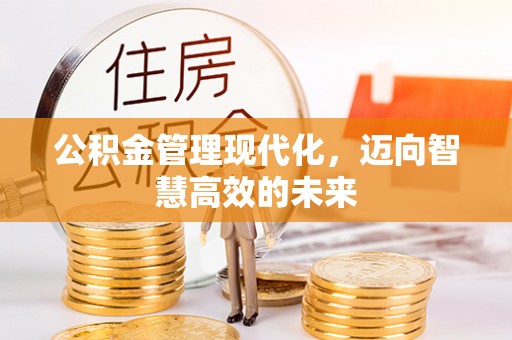 小榄公积金管理现代化，迈向智慧高效的未来