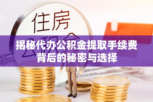 小榄揭秘代办公积金提取手续费背后的秘密与选择