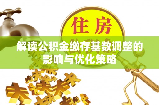 小榄解读公积金缴存基数调整的影响与优化策略