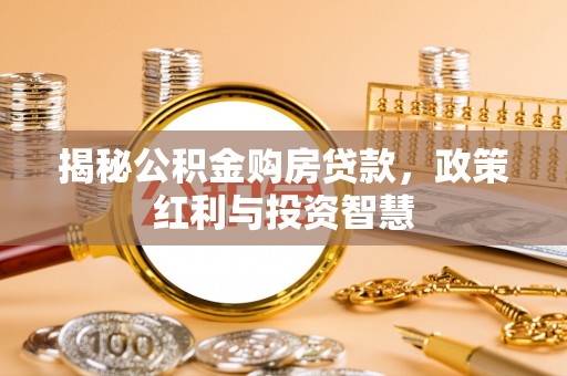 小榄揭秘公积金购房贷款，政策红利与投资智慧