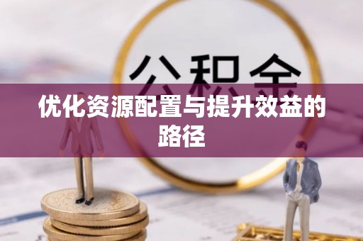 小榄优化资源配置与提升效益的路径