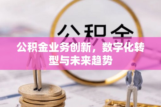 小榄公积金业务创新，数字化转型与未来趋势