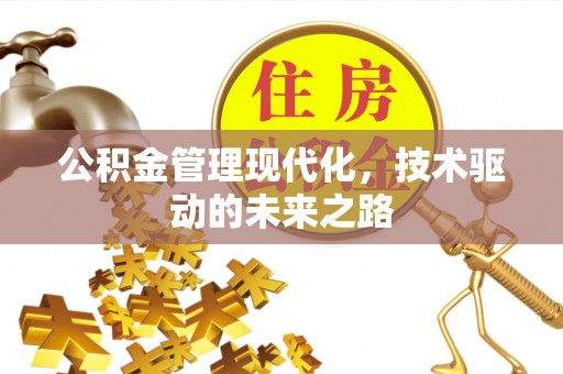 小榄公积金管理现代化，技术驱动的未来之路